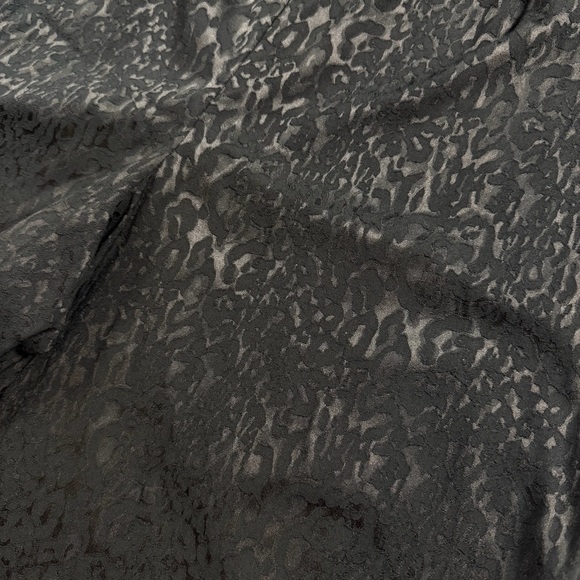 Free People Black Textured Jacquard High Rise Wide Leg Pants Size 12 Whimsigoth - Picture 3 of 10